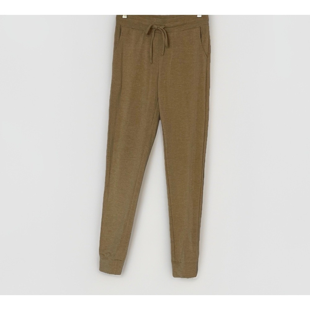 BuffBunny Joggers Womens Small Tan Athletic Lounge Gym Sweatpants 28x29